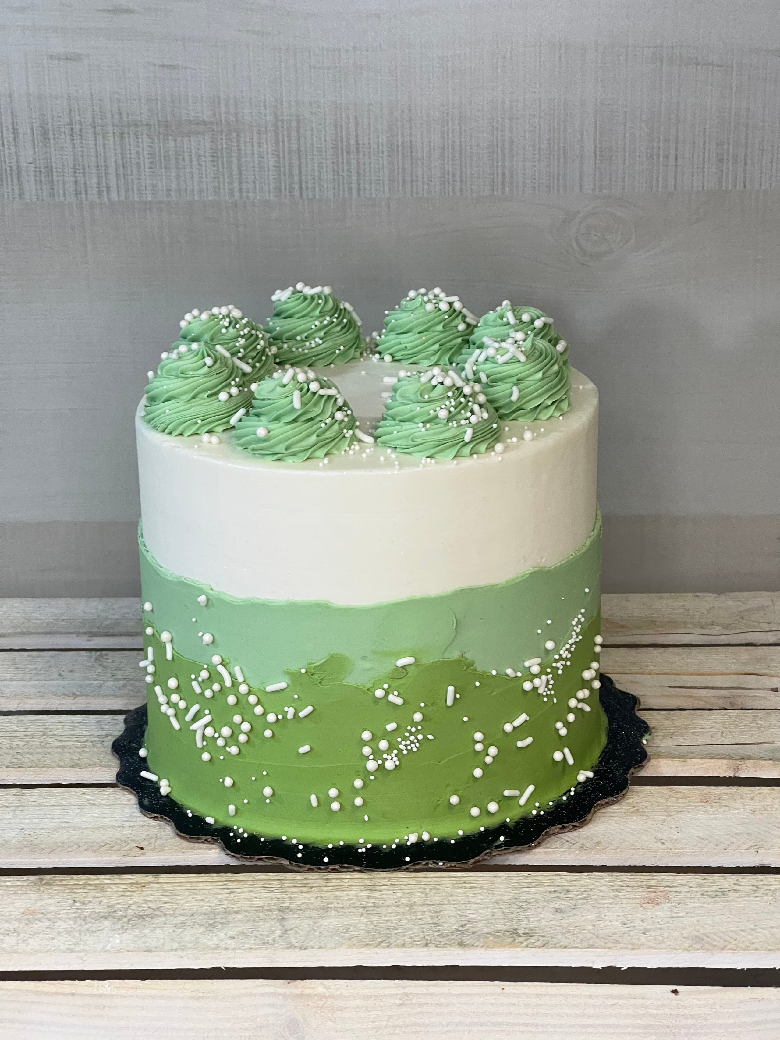 Butterfly Bakery's Sage Green Buttercream Cake Butterfly Bakery