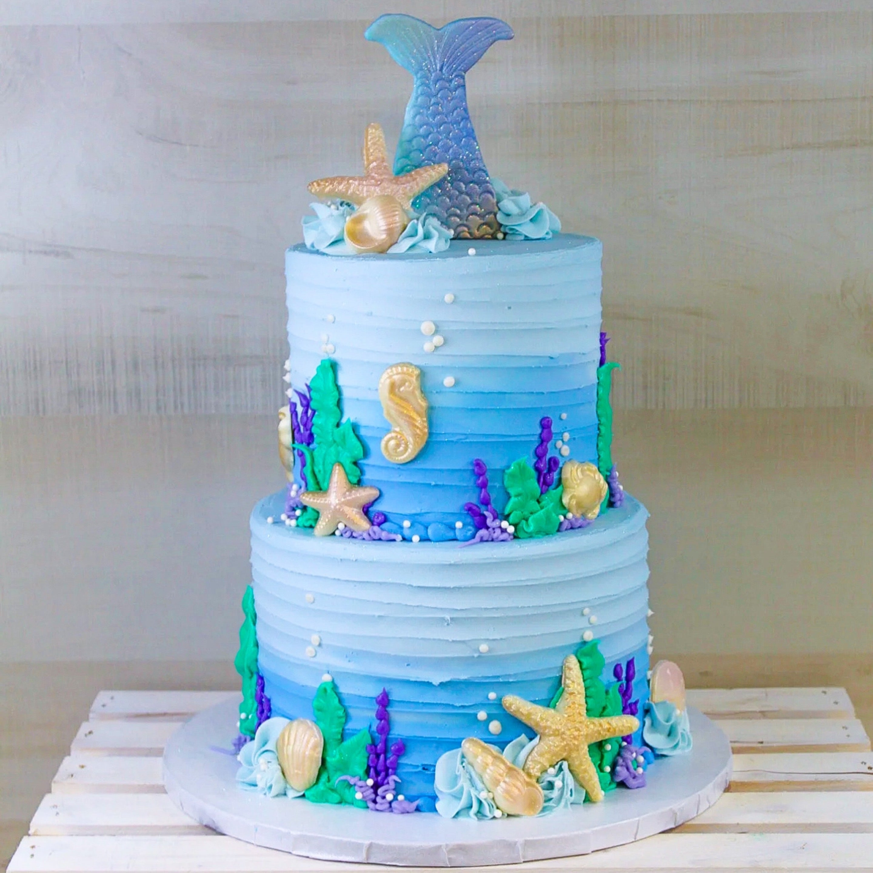 Mermaid DIY Cake Kit - A Party Under The Sea – Clever Crumb